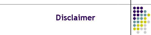 Disclaimer